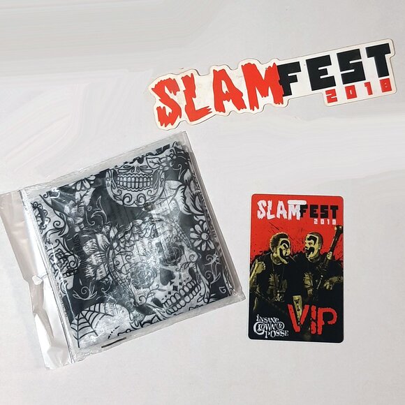 ICP Insane Clown Posse collectible VIP pass 2018 Slam Fest tour juggalos sticker - Picture 5 of 5